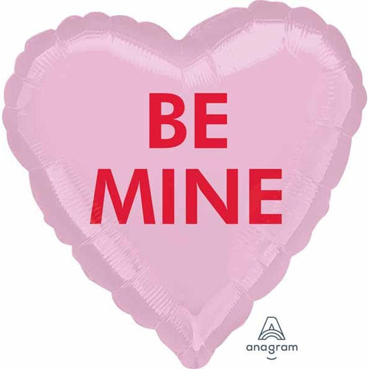 Be Mine 18" Foil Candy Heart Balloon