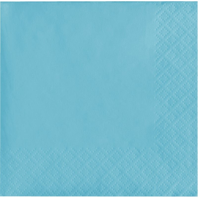 Beverage Napkin 50 Count 2 Piece Pastel Blue
