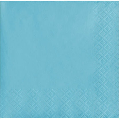 Beverage Napkin 50 Count 2 Piece Pastel Blue