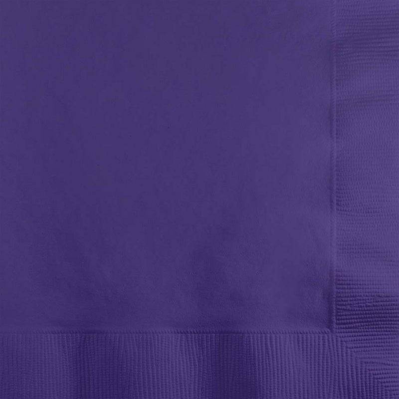 Beverage Napkin 50 Count 2 Piece Purple