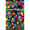 Black Bright Stars & Dots Happy Birthday Extra Jumbo Gift Bag, 22" x 16"