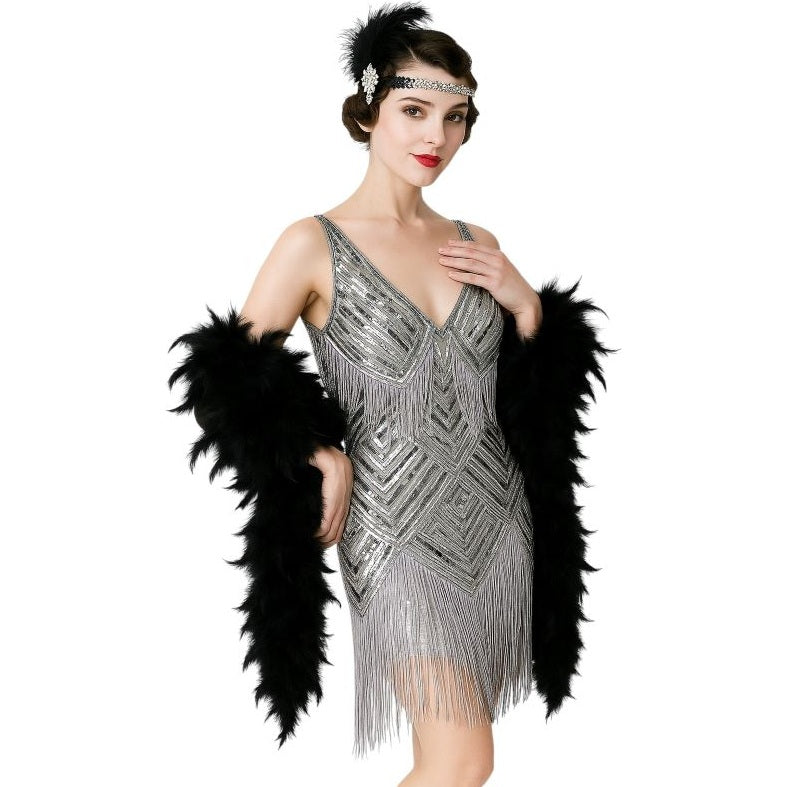 Black Feather Boa - 70g