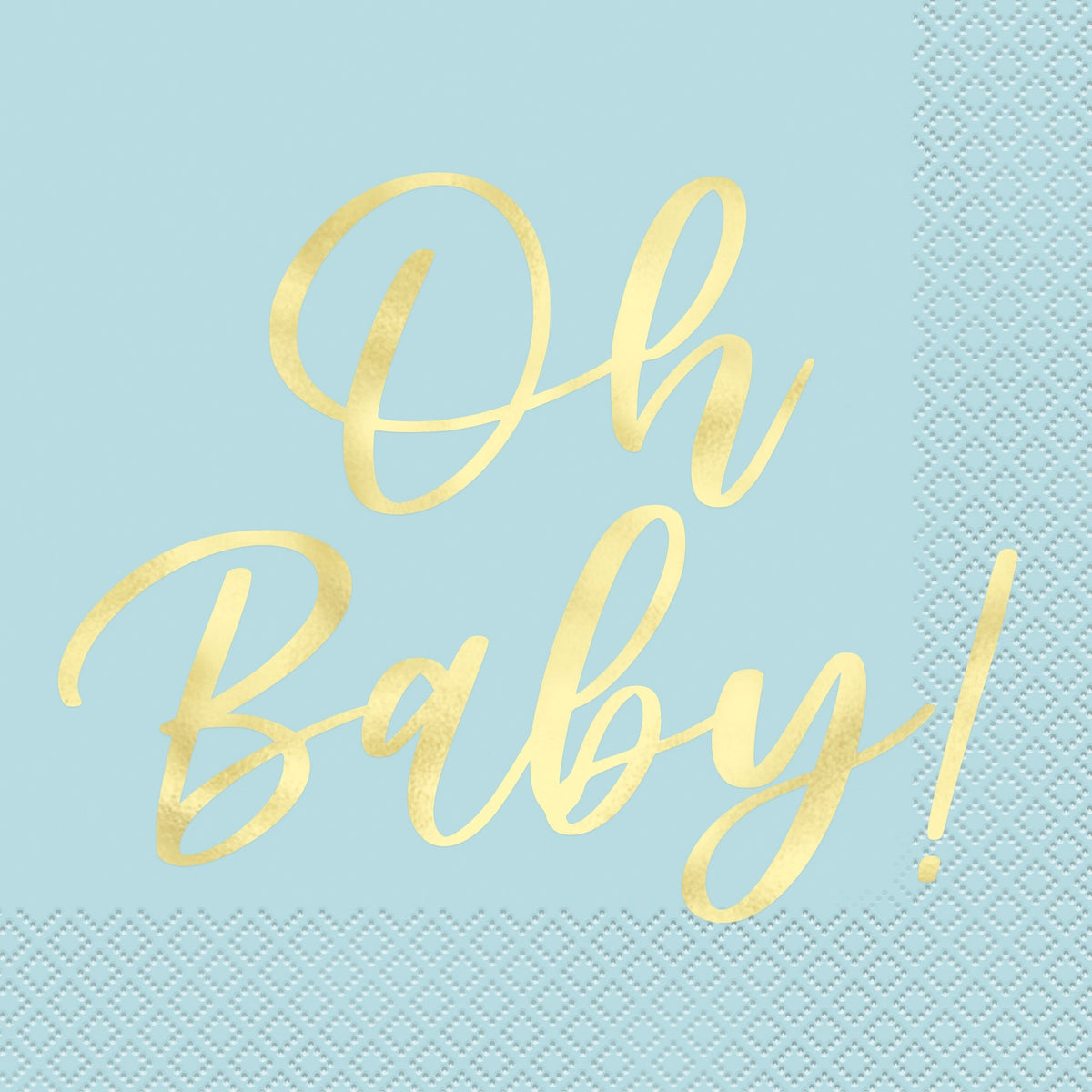Blue "Oh Baby" Luncheon Napkins