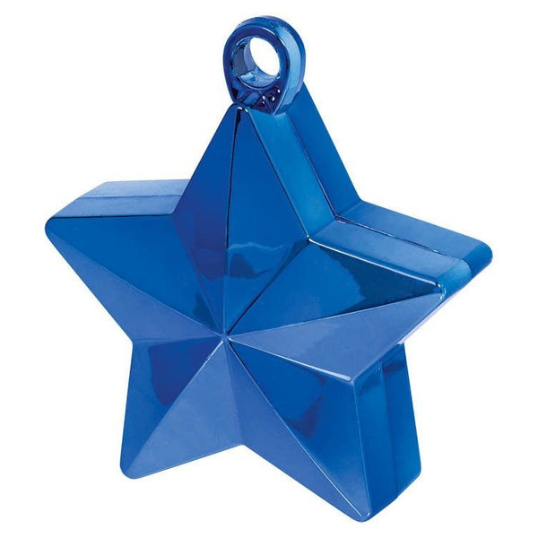 Blue Star Electroplated Balloon Weight