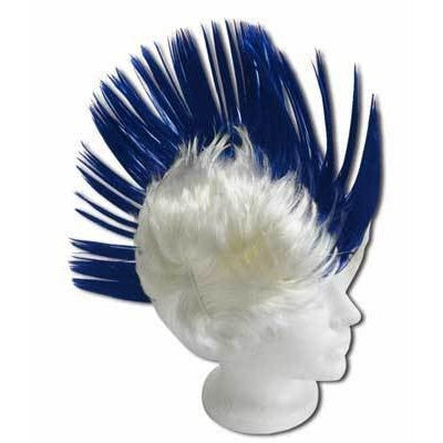 Blue and White Party Wig