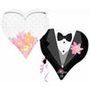 Bride and Groom SuperShape Foil Balloon