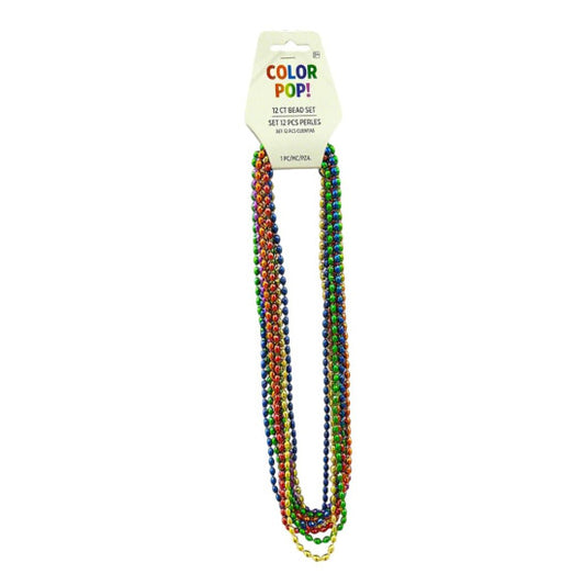 Rainbow 30" Oval Beads, 8 Count