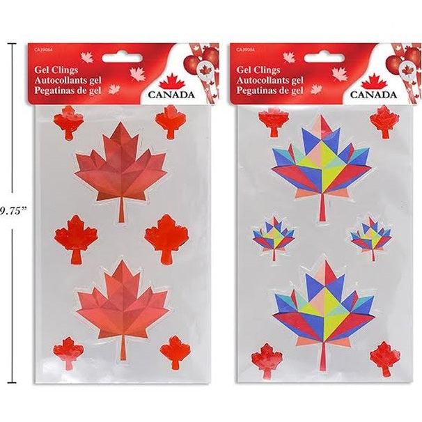 Canada Maple Leaf Printed Gel Clings