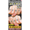 Character Tattoo Kit Knuckles - Alphabet Traditional