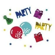 Colorful Shapes Birthday Foil Confetti