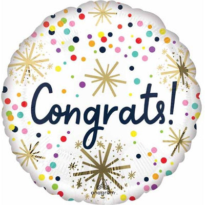 Confetti Congrats 18" Foil Balloon