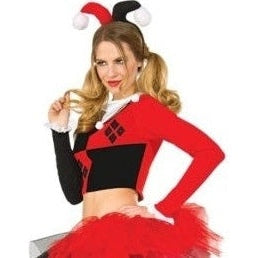 Harley Quinn Crop Top Adult - Small/Medium