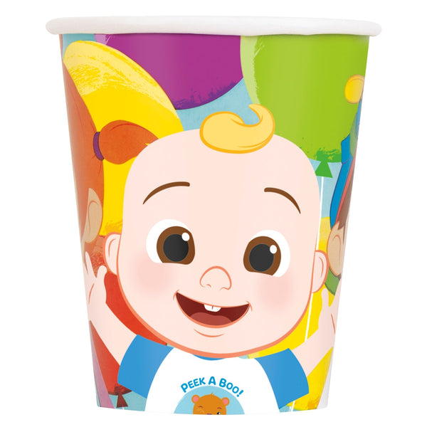 Cups - Cocomelon 9 oz, Paper, 8 Count