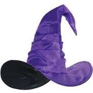 Curved Purple Witch Hat
