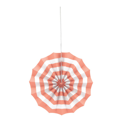 Decoration - Paper Fans, Poolside Summer, Assorted Colors, 5 Count