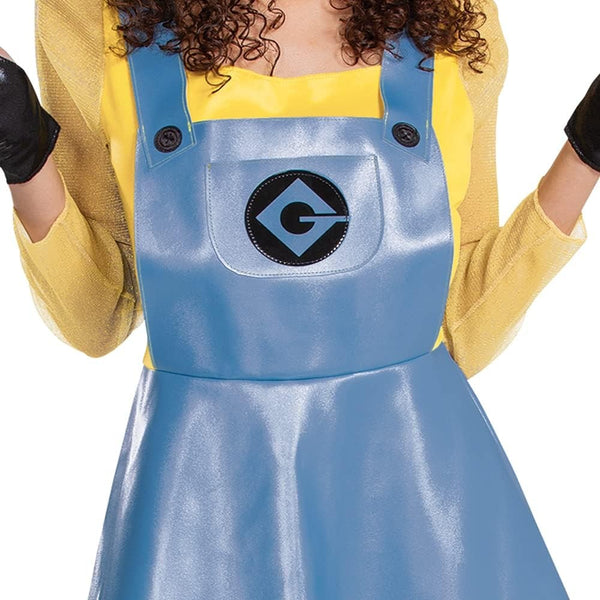 Deluxe Adult Minion Stuart Dress Costume and Adult Stuart Costume Dress