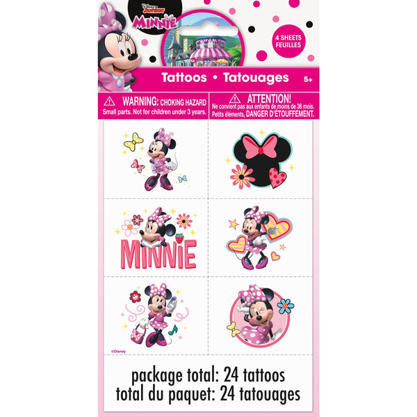 Disney Iconic Minnie Mouse Tattoos, 24 Count