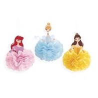 Disney Princess Puff Decorations, 3 Count