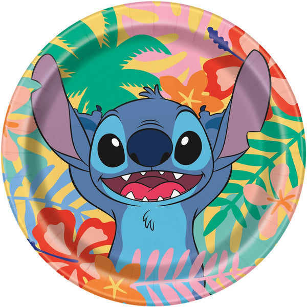 Disney Stitch 7" Dessert Plates, 8 Count