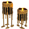 Dripping Illusion Candle – Gold Tall
