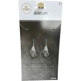 Earrings - Silver Skeleton Hands