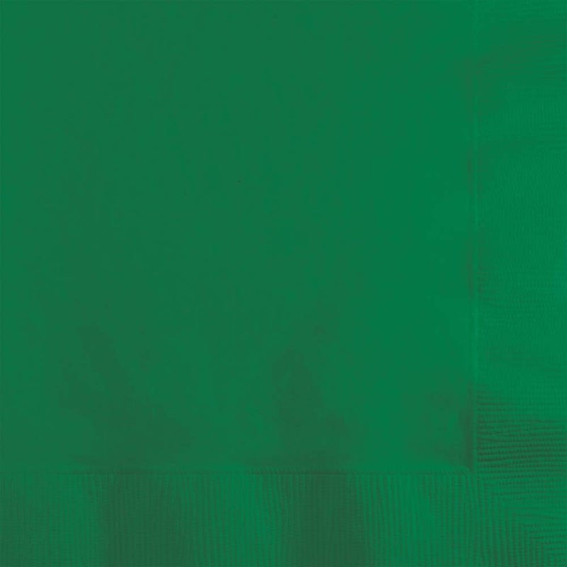 Emerald Green 2-Ply Beverage Napkins 50CT