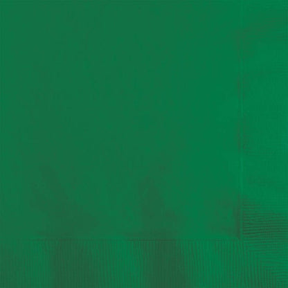 Emerald Green 2-Ply Beverage Napkins 50CT