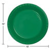 Emerald Green Plastic 10" Plates 20CT