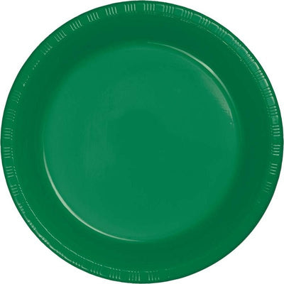Emerald Green Plastic 7" Plates 20CT