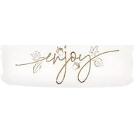 Enjoy Plastic Serving Tray, Foil Stamped