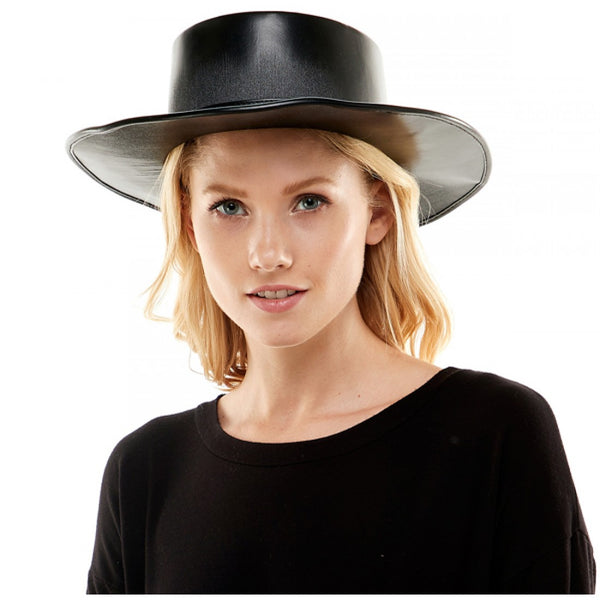 Black Wide-Brimmed Hat