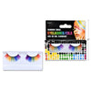 Fake Tinsel Rainbow Eyelashes with Adhesive