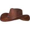 Faux Suede Cowboy Hat