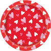 Fluttering Hearts 7" Dessert Plate 8 Count