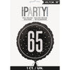 Foil Balloon - 65th Birthday, Glitz Black, 18"