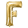 Foil Balloon - Jumbo Gold Letter F