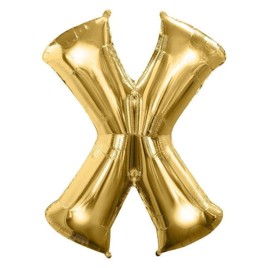 Foil Balloon - Jumbo Gold Letter X