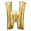 Foil Balloon - Jumbo Gold Letter W