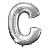 Foil Balloon - Jumbo Silver Letter C