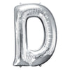 Foil Balloon - Jumbo Silver Letter D