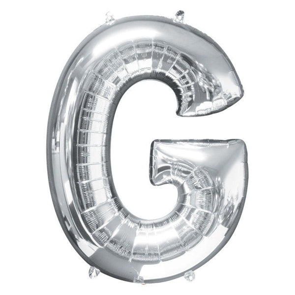 Foil Balloon - Jumbo Silver Letter G