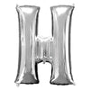 Foil Balloon - Jumbo Silver Letter H