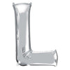 Foil Balloon - Jumbo Silver Letter L