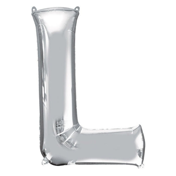 Foil Balloon - Jumbo Silver Letter L
