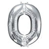 Foil Balloon - Jumbo Silver Letter O