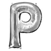 Foil Balloon - Jumbo Silver Letter P