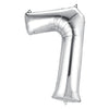 Foil Balloon - Jumbo Silver Number 7