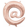 Foil Balloon - Mini Letter Rose Gold @ 16 Inch Air-Filled Only