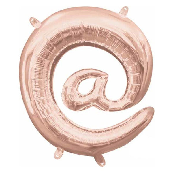 Foil Balloon - Mini Letter Rose Gold @ 16 Inch Air-Filled Only