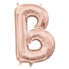 Foil Balloon - Mini Letter Rose Gold B 16 Inch Air-Filled Only